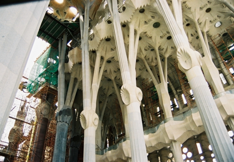 Gaudi - Sagrada Familia
Sagrada Familia. Barcelona 2003. Interiors en obres del temple.
Keywords: Gaudi Sagrada Familia